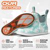 imageHISEA Womens Ankle Rain Boots Rubber Fishing Deck Boots Garden Boots for Women WaterproofBlue Camo