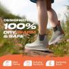 imageHISEA Womens Ankle Rain Boots Rubber Fishing Deck Boots Garden Boots for Women WaterproofGrey