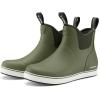 imageHISEA Womens Ankle Rain Boots Rubber Fishing Deck Boots Garden Boots for Women WaterproofOlive Green