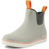 imageHISEA Womens Ankle Rain Boots Rubber Fishing Deck Boots Garden Boots for Women WaterproofGrey