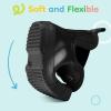 imageHISEA Kids Ankle Rain Boots Waterproof Deck Rubber Shoes for Boys Girls ToddlerLittle KidBig KidBlack