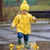 imageHISEA Kids Ankle Rain Boots Waterproof Deck Rubber Shoes for Boys Girls ToddlerLittle KidBig KidGreen