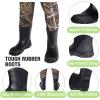 imageHISEA Kids Chest Waders for Toddler ampamp Children Neoprene Youth Duck Hunting Waders for Kids Boys Girls with Insulated BootsNext Camo Evos  Green