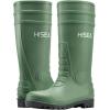imageHISEA Mens Rain Boots with Steel Shank Waterproof Rubber Protective Footwear Seamless PVC Rainboots Outdoor Work Boots Durable Garden Fishing Tall Kneed Boot for Agriculture and Industrial WorkingGreen