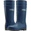 imageHISEA Mens Rain Boots with Steel Shank Waterproof Rubber Protective Footwear Seamless PVC Rainboots Outdoor Work Boots Durable Garden Fishing Tall Kneed Boot for Agriculture and Industrial WorkingNavy Blue
