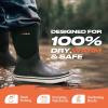 imageHISEA Mens Rubber Rain Boots Waterproof Garden Fishing Outdoor Deck BootsBlack
