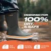 imageHISEA Mens Rubber Rain Boots Waterproof Garden Fishing Outdoor Deck BootsGrey