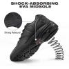 imageHISEA Non Slip Shoes for Women Food Service Water ampamp Oil Resistant Breathable Lightweight Comfortable Lace Up Womens Work Shoes Slip Resistant Work Shoes for Chef Kitchen RestaurantBlack