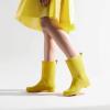 imageHISEA Womens Mid Calf Rain Boots Waterproof Garden Shoes AntiSlipping Rainboots for Ladies with Comfort Insole Short Wellies Rubber Rain Shoes Outdoor Work BootsYellow