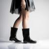 imageHISEA Womens Mid Calf Rain Boots Waterproof Garden Shoes AntiSlipping Rainboots for Ladies with Comfort Insole Short Wellies Rubber Rain Shoes Outdoor Work BootsBlack