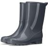 imageHISEA Womens Mid Calf Rain Boots Waterproof Garden Shoes AntiSlipping Rainboots for Ladies with Comfort Insole Short Wellies Rubber Rain Shoes Outdoor Work BootsGrey