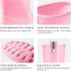 imageHISEA Womens Mid Calf Rain Boots Waterproof Garden Shoes AntiSlipping Rainboots for Ladies with Comfort Insole Short Wellies Rubber Rain Shoes Outdoor Work BootsPink