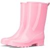 imageHISEA Womens Mid Calf Rain Boots Waterproof Garden Shoes AntiSlipping Rainboots for Ladies with Comfort Insole Short Wellies Rubber Rain Shoes Outdoor Work BootsPink