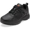 imageHISEA Slip Resistant Shoes for Men Lightweight Breathable Non Slip Work Shoes Water and Oil Resistant Casual Lace Up Work Sneakers for Chef Kitchen RestaurantBlack