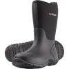 imageHISEA Kids Rain Boots Waterproof Neoprene Rubber Mud Boots Youth Rainboots Mid Calf Rain Shoes for Toddlers Kid Children Boys ampamp GirlsBlack