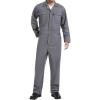 imageHISEA Mens Long Sleeve Coverall Stain ampamp Wrinkle Resistant Mens Work Coverall with Multi PocketsGray