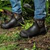 imageHISEA Mens Chelsea Rain Boots Rubber Ankle Short Boots for Men Waterproof Durable Insulated Mud Booties for Outdoor Garden WorkCamo