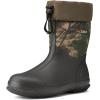 imageHISEA Mens Rain Boots Garden Boots Waterproof Neoprene Rubber Boots Men Women Adjustable Ankle Height Insulated Mud Boots Garden ShoesCamo