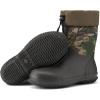 imageHISEA Mens Rain Boots Garden Boots Waterproof Neoprene Rubber Boots Men Women Adjustable Ankle Height Insulated Mud Boots Garden ShoesCamo