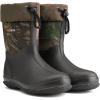 imageHISEA Mens Rain Boots Garden Boots Waterproof Neoprene Rubber Boots Men Women Adjustable Ankle Height Insulated Mud Boots Garden ShoesCamo