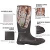 imageHISEA Mens Rain Boots Waterproof Durable Insulated Rubber Boots for Men 5 mm Neoprene Outdoor Mud Fishing Hunting Boots for MultiSeason Black Camo ampamp BrownCamo