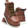 imageHISEA NINGO Work Boots for Men SteelSoft Toe Boots6 Waterproof Slip Resistant Industrial ampamp Construction Work BootsComposite Toe Working BootsSoft Toe  Brown