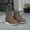 imageHISEA NINGO Work Boots for Men SteelSoft Toe Boots6 Waterproof Slip Resistant Industrial ampamp Construction Work BootsComposite Toe Working BootsSoft Toe  Darkbrown