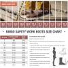 imageHISEA NINGO Work Boots for Men SteelSoft Toe Boots6 Waterproof Slip Resistant Industrial ampamp Construction Work BootsComposite Toe Working BootsSoft Toe  Brown