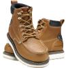 imageHISEA NINGO Work Boots for Men SteelSoft Toe Boots6 Waterproof Slip Resistant Industrial ampamp Construction Work BootsComposite Toe Working BootsSteel Toe  Bronze