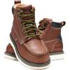 imageHISEA NINGO Work Boots for Men SteelSoft Toe Boots6 Waterproof Slip Resistant Industrial ampamp Construction Work BootsComposite Toe Working BootsSteel Toe  Brown