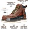 imageHISEA NINGO Work Boots for Men SteelSoft Toe Boots6 Waterproof Slip Resistant Industrial ampamp Construction Work BootsComposite Toe Working BootsSteel Toe  Brown