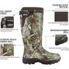 imageHISEA Rubber Hunting Boots Tall Warm Neoprene Waterproof Insulated Basic Hunting Boots Mens Adjustable Winter Boots Durable Slip Resistant Outdoor Hunting Fishing Working Boots for MenCamo Vista