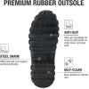 imageHISEA Upgraded Rain Boots for Men Waterproof Insulated Rubber Neoprene Boots with Steel Shank Durable AntiSlip Outdoor Work Boots for Hunting Gardening Farming Fishing Mud Working Adjustable CalfCamo