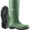 imageHISEA Mens Steel Toe Rain Boots PVC Rubber Boots Waterproof Garden Fishing Outdoor Work Boots Durable Slip Resistant Knee Boots for Agriculture and Industrial WorkingGreen