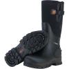 imageHISEA Rubber Hunting Boots for Men Waterproof Rain Boots for Mud Working Farming Fishing Adjustable CalfBlack
