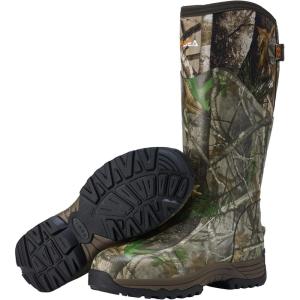imageHISEA Rubber Rain Boots for Men Waterproof Insulated Neoprene Hunting Boots Durable AntiSlip Outdoor Mud Boots for Hunting Gardening Farming Fishing Yard Working Adjustable CalfCamo Acu