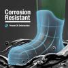 imageHISEA Mens Rubber Neoprene Rain Boots Snow Boots  Tall Warm Waterproof Mens Winter Boots Durable Slip Resistant Boots for Men Outdoor Working Hunting FishingGreen