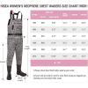imageHISEA Womens Chest Waders Leopard Duck Hunting Waders for Women with Boots Neoprene Fishing WadersPink Leopard