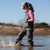 imageHISEA Womens Chest Waders Leopard Duck Hunting Waders for Women with Boots Neoprene Fishing WadersPink Leopard