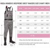 imageHISEA Womens Chest Waders Leopard Duck Hunting Waders for Women with Boots Neoprene Fishing WadersPink Leopard