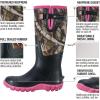 imageHISEA Womens Mid Calf Rain Boots Waterproof Rubber Boot for Garden Mud WorkingCamo