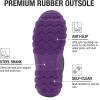 imageHISEA Womens Mid Calf Rain Boots Waterproof Rubber Boot for Garden Mud WorkingPurple