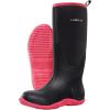 imageHISEA Womens Rain Boots Waterproof Insulated Rubber Neoprene Boots Durable AntiSlip Knee High Outdoor Work Boot for Hunting Gardening Farming Yard Mud Working Size US Women 511Pink