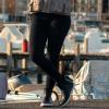 imageHISEA Womens Deck Boots with Breathable Fabric Lining Choose One Size DownBlack