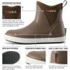 imageHISEA Womens Deck Boots with Breathable Fabric Lining Choose One Size DownBrown