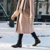 imageHISEA Womens Plush Rain Boots Waterproof Chelsea Rubber Booties Women Ladies Ankle Boots for Winter Spring Garden OutdoorOlive Green