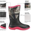 imageHISEA Womens Rain Boots Waterproof Insulated Rubber Boots Mid Calf Garden Boot Outdoor