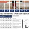 imageHISEA Womens Rain Boots Waterproof Mid Calf Garden Boots for WomenBlue Claw
