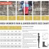imageHISEA Womens Rain Boots Waterproof Mid Calf Garden Boots for WomenChickens Yellow