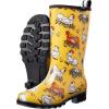imageHISEA Womens Rain Boots Waterproof Mid Calf Garden Boots for WomenChickens Yellow